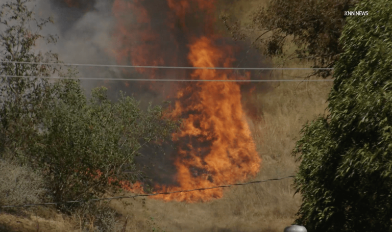 Evacuations ordered as fast-moving brush fire threatens Simi Valley homes