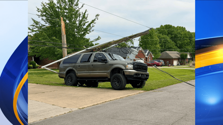 Man injured after vehicle rolls over him, utility pole collapses onto ...