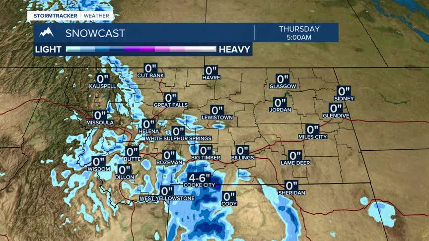 Another cold shot of moisture Thursday