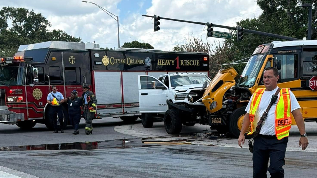 Orange County Public Schools bus carrying students involved in Orlando ...