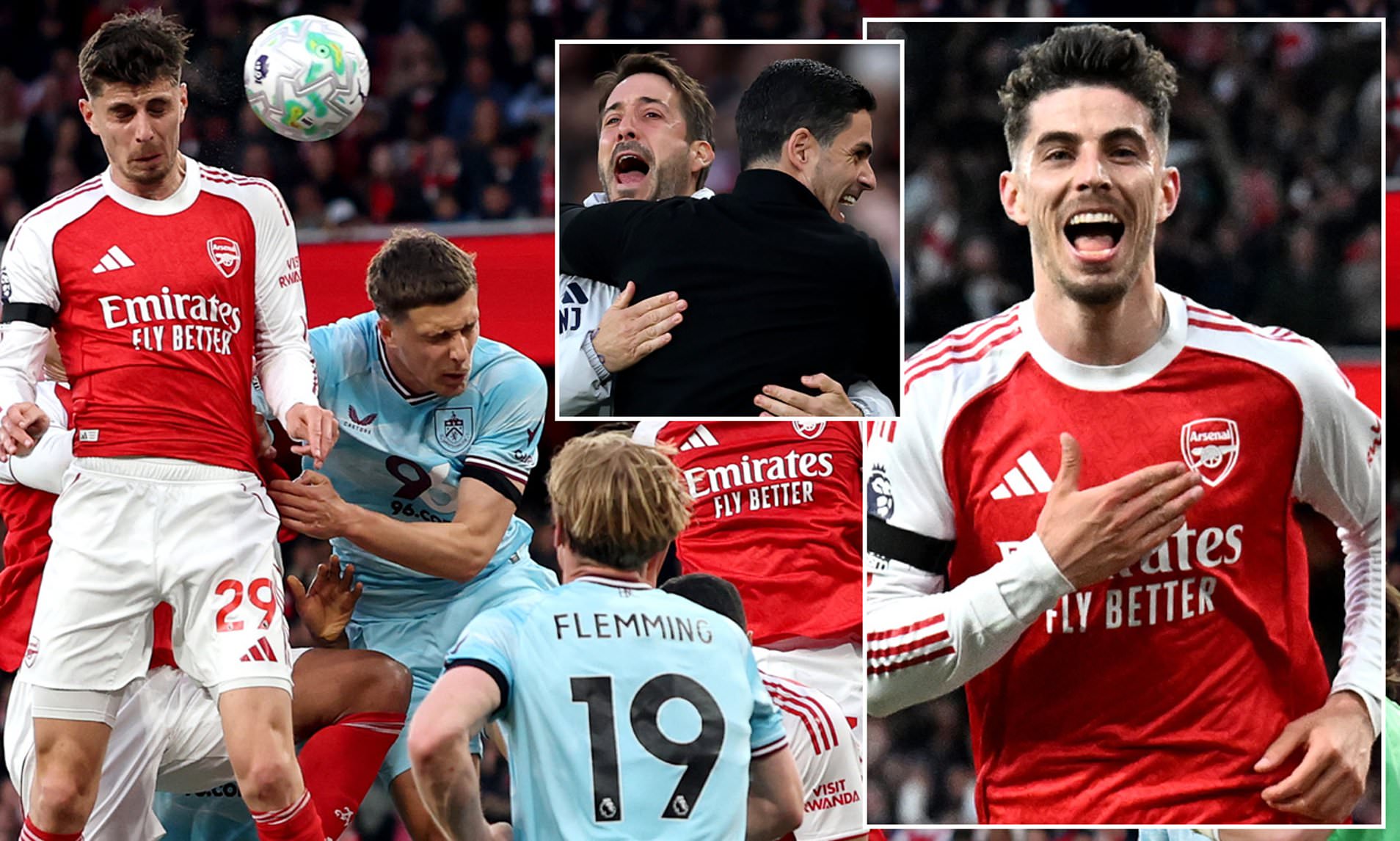 Arsenal 1-0 Burnley: Gunners within touching distance of title with nervy win after Kai Havertz goal