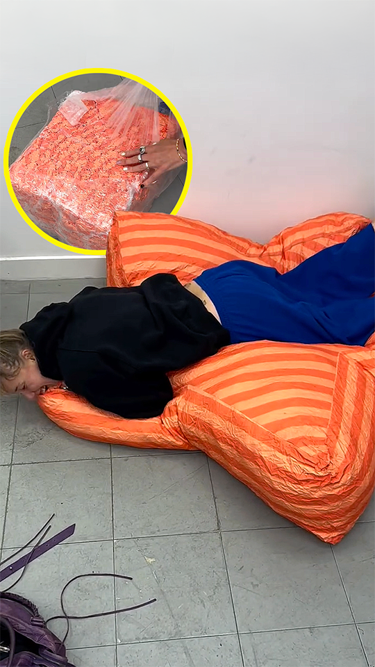 Opening a vacuum sealed bean bag 😱