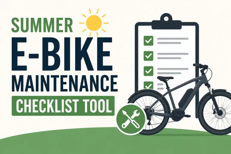 Summer e-bike maintenance checklist tool