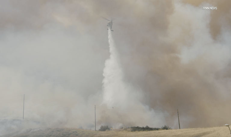 Evacuations ordered as fast-moving brush fire threatens Simi Valley homes