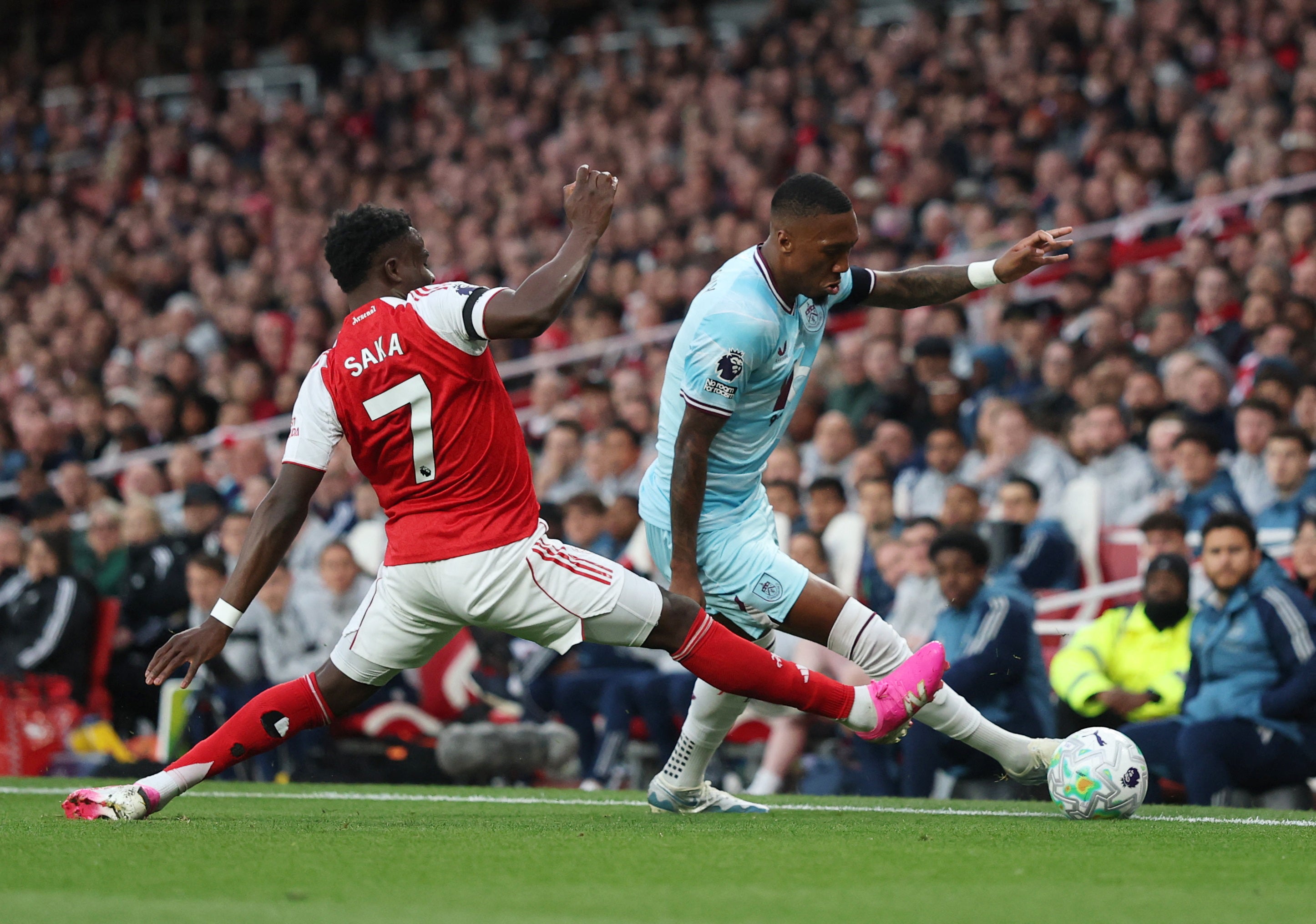 Nervy Arsenal scrape win over Burnley to move to brink of title