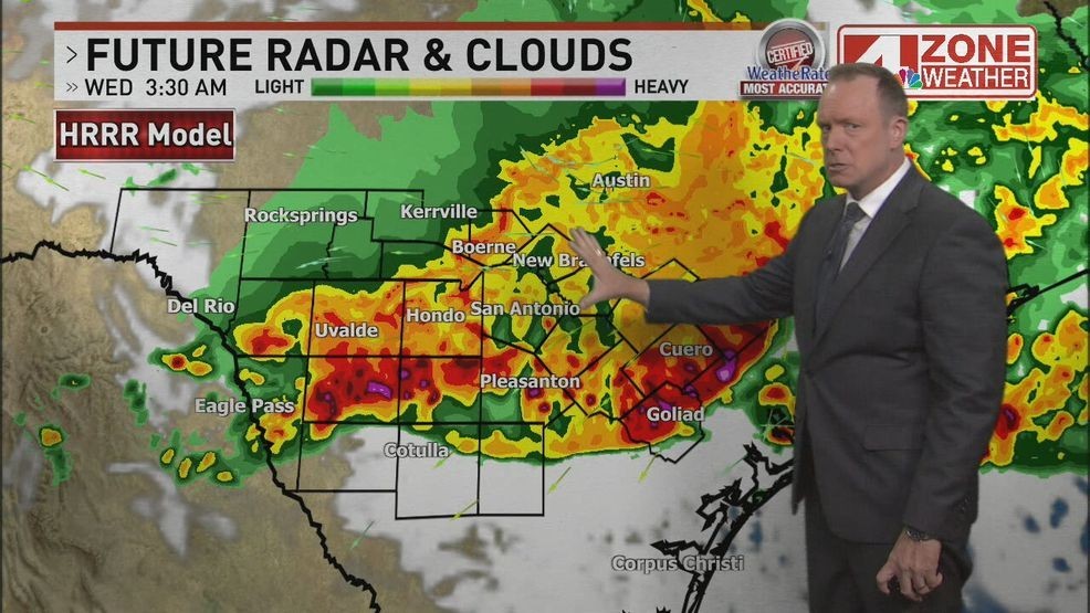 Late-night storms could bring strong winds and hail to San Antonio area