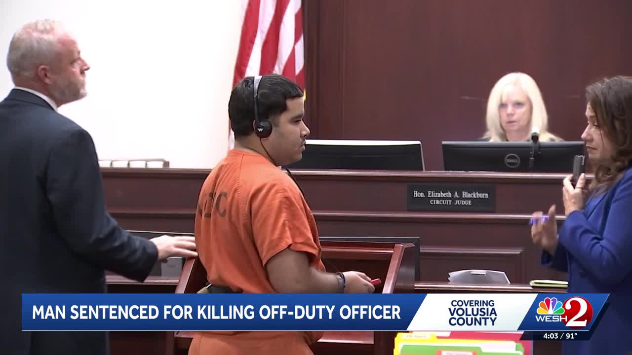 Killer of off-duty Edgewater police officer sentenced to life in prison
