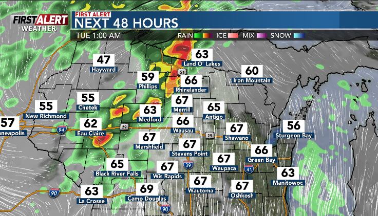 First Alert Weather - a few strong storms possible late Monday night