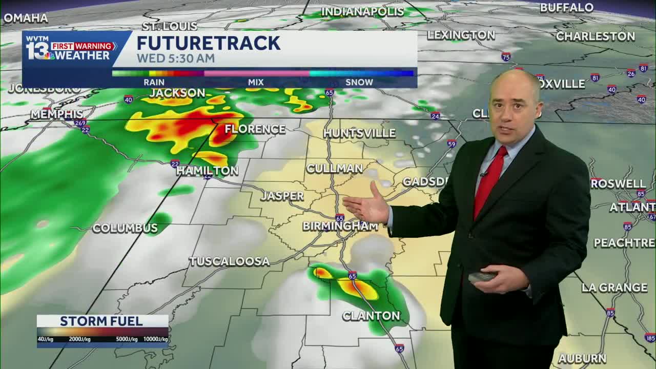 Scattered storms, uneven but heavy rain in Alabama's weather forecast ...