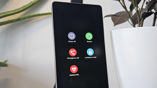 Samsung Galaxy S25 Ultra power menu