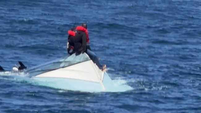 Whale watchers rescue fishermen from capsized boat off Monterey coast