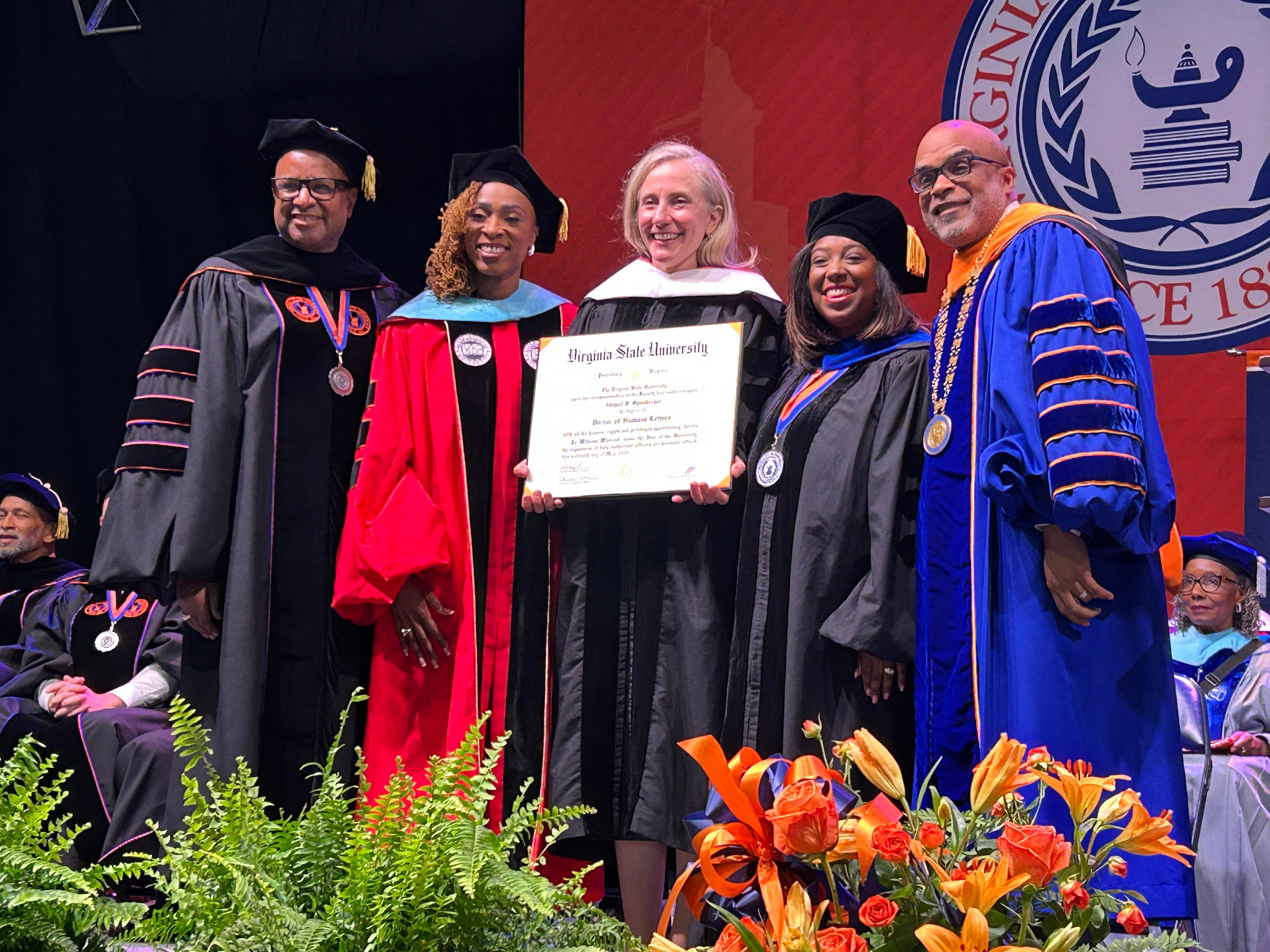 Virginia State President gets graduates dancing at spring commencement