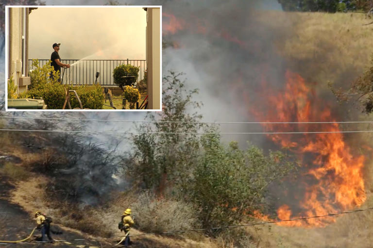 Evacuations ordered as fast-moving Sandy Fire threatens Simi Valley homes