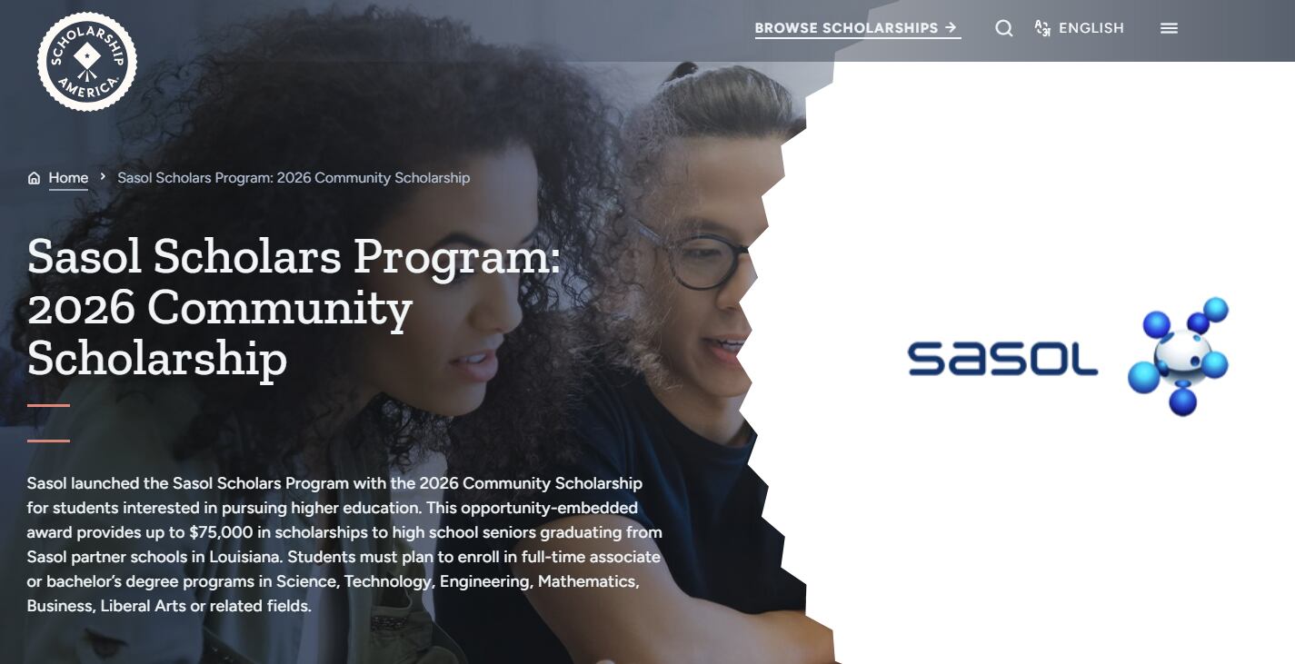 Sasol announces 2026 community scholarship recipients