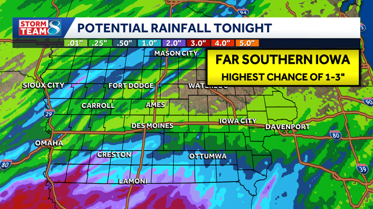 Iowa weather: Recapping Monday nights storms
