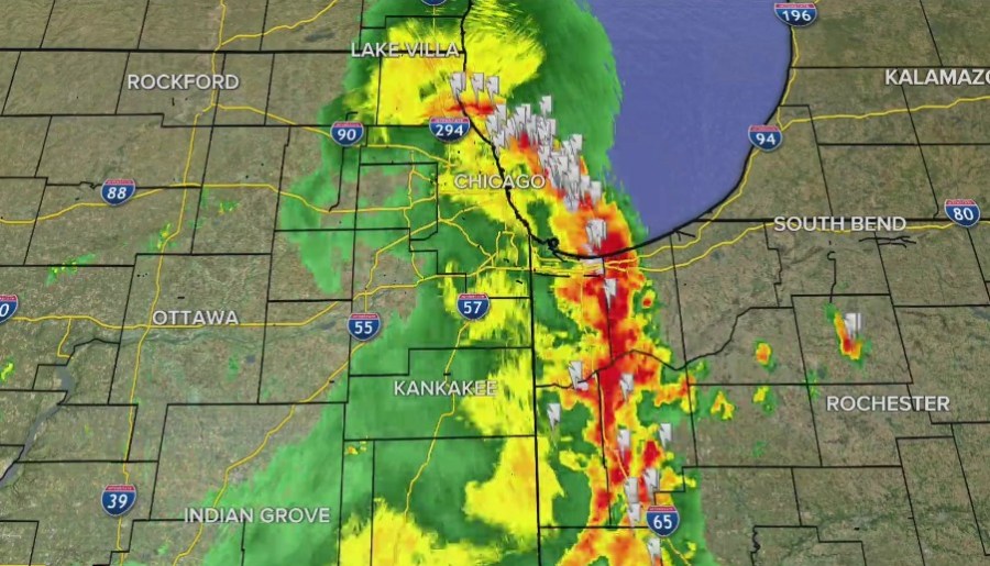 Monday forecast: Line of storms moves out