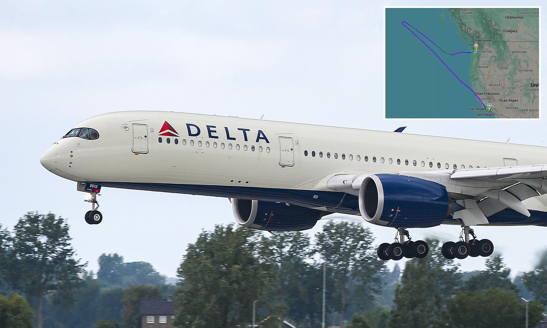 Delta flight from LA to Shanghai forced to divert to Seattle because of ...