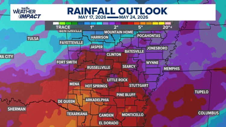 Arkansas could see multiple rounds of storms, showers this week | What ...