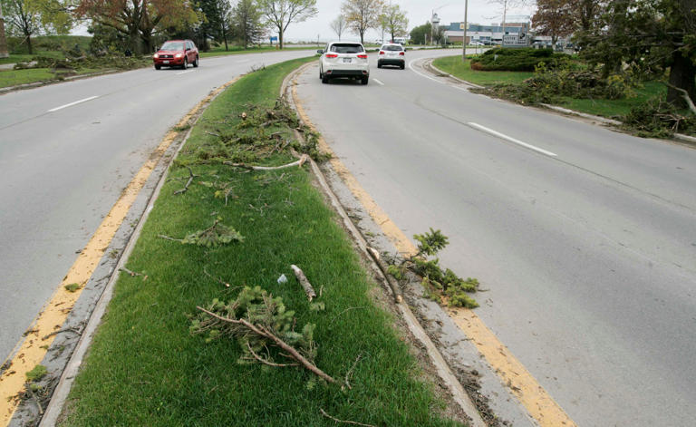 Two Rivers cleanup begins after storm downs trees and power lines