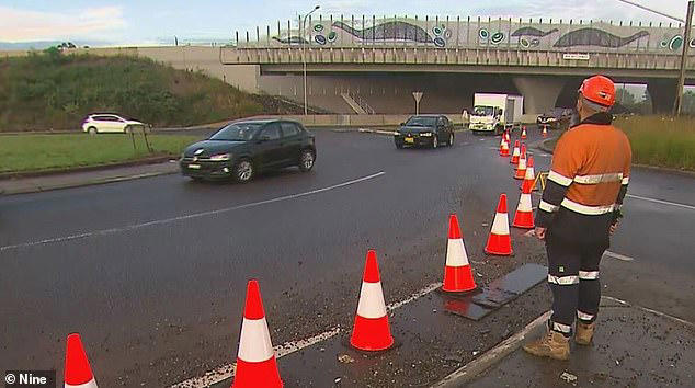 Police were told that a sedan had collided with a ute before hitting a van at Kemps Creek