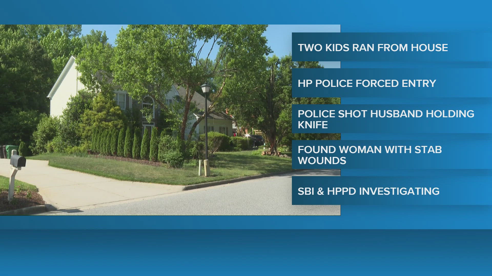 Man killed by High Point police after fatally stabbing wife, officers say