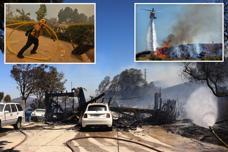 Evacuations ordered as fast-moving Sandy Fire threatens Simi Valley homes