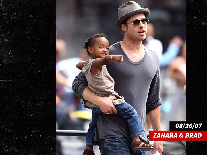 Brad Pitt's daughter Zahara officially drops dad's famous name
