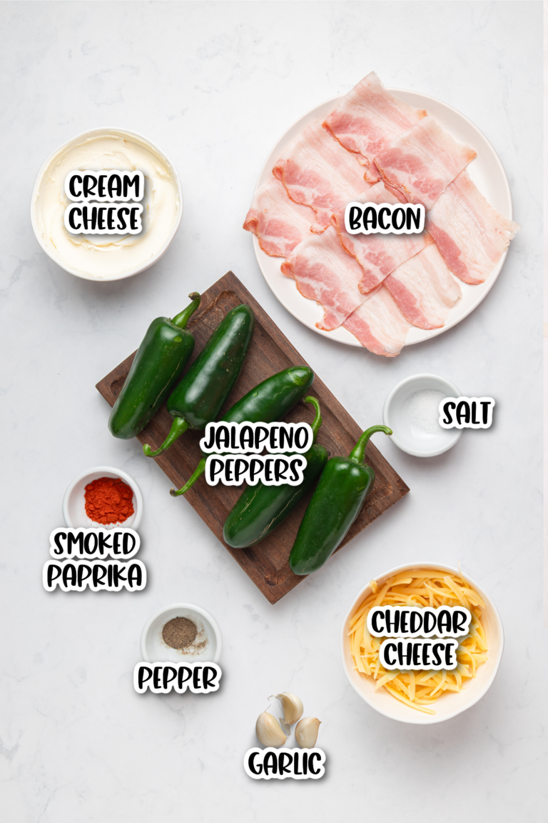 Grilled jalapeno poppers