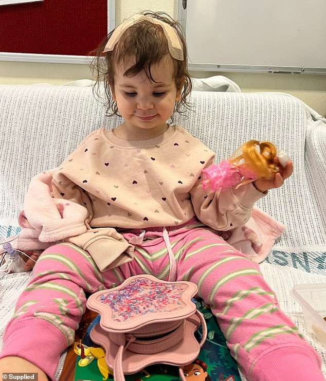 While bathing baby Ayla, Abigail felt a lump on her head. What followed ...