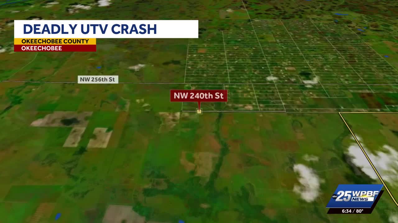 Woman dies in UTV crash on rural property in Okeechobee County