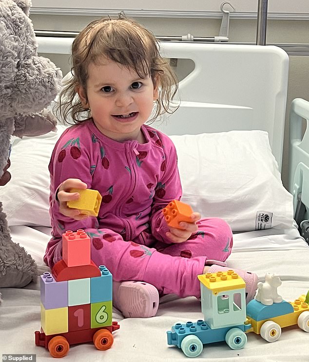 While bathing baby Ayla, Abigail felt a lump on her head. What followed ...