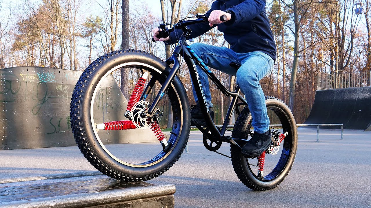 Experiment: Shock absorbers in bicycle wheels
