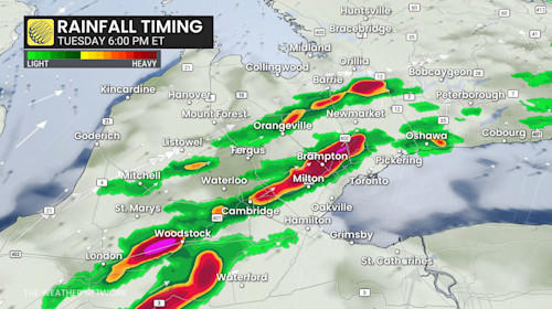 Summer-like heat in Ontario fuels new threat for severe storms on Tuesday