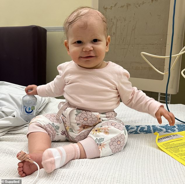 While bathing baby Ayla, Abigail felt a lump on her head. What followed ...