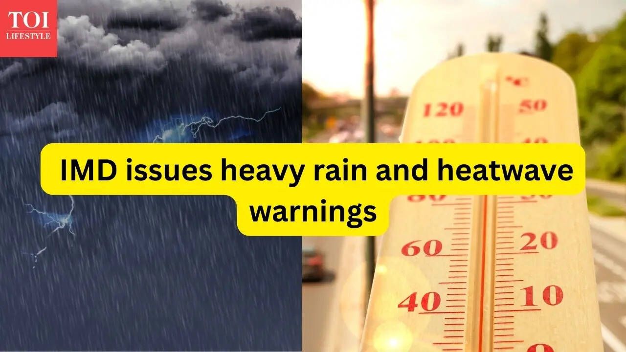 Travelling in India this week? IMD issues heavy rain and heatwave ...
