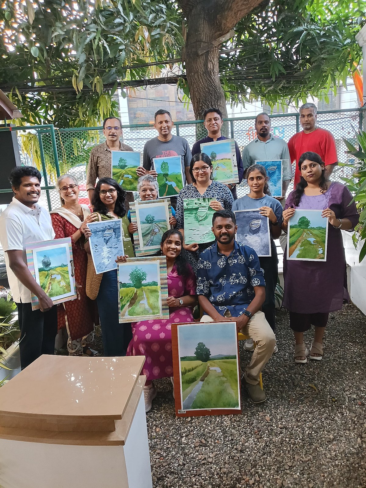 A sweet, fruitful space growing under a mango tree