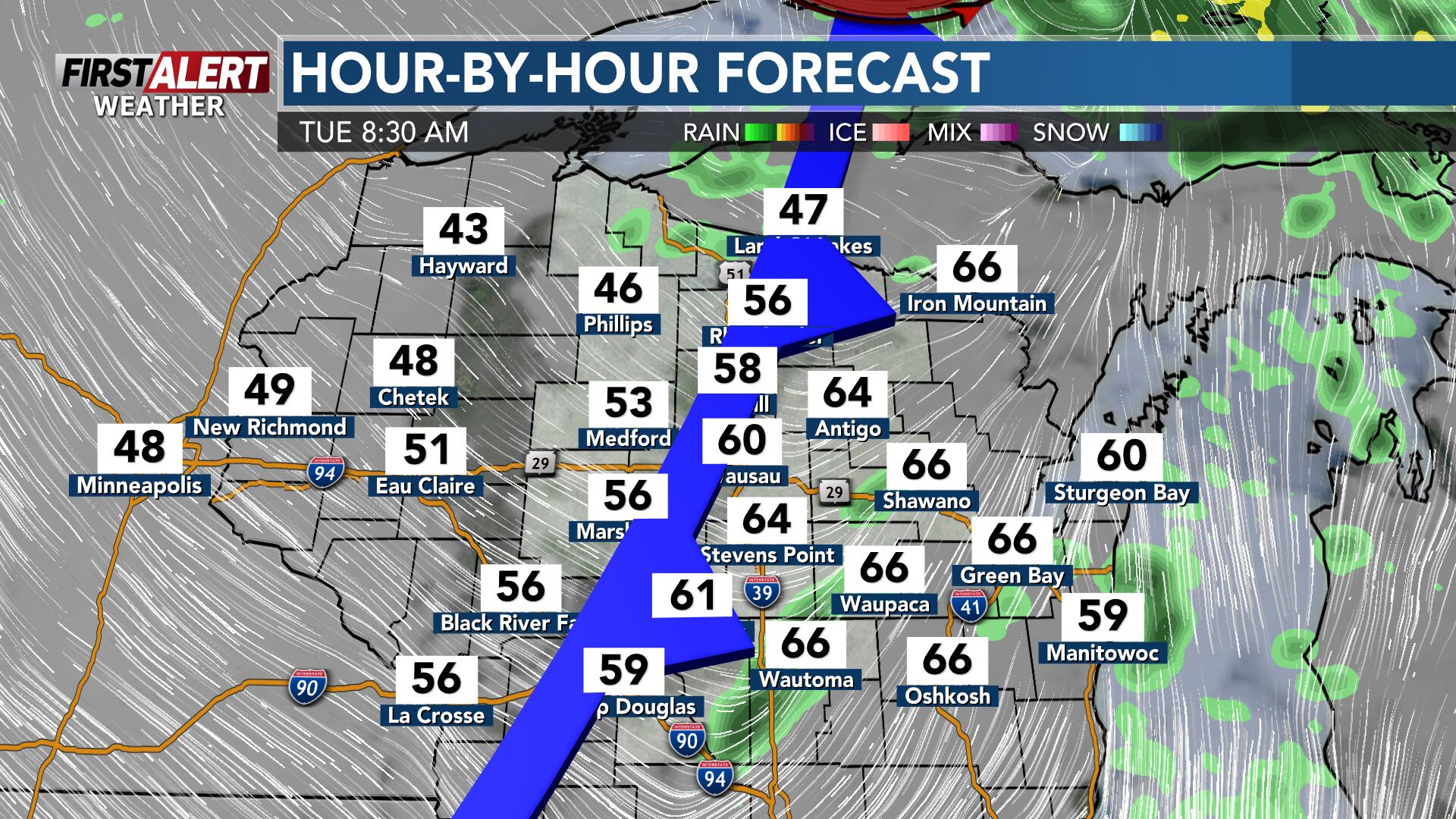First alert for a cooler stretch of days ahead after a warmer Tuesday ...