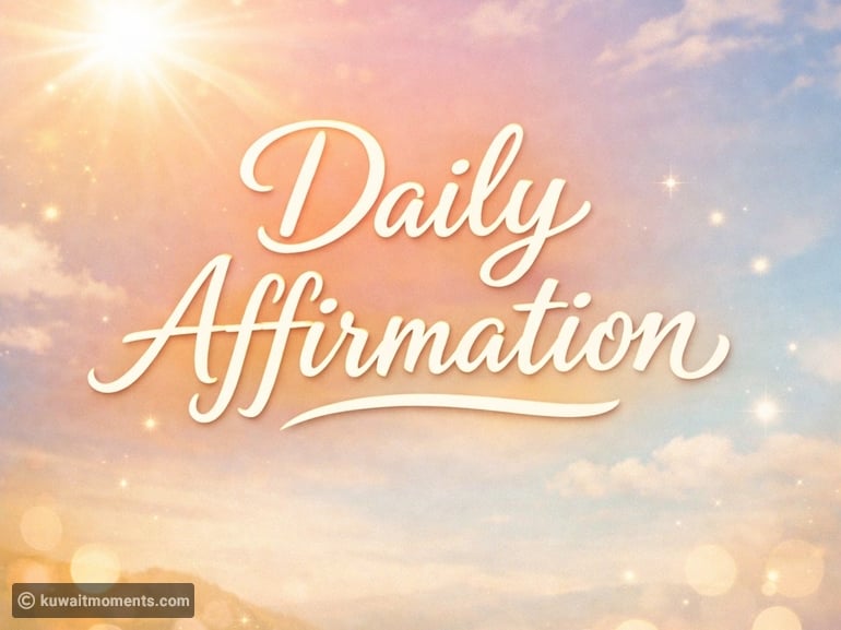 Daily affirmation for today to kickstart your vibe