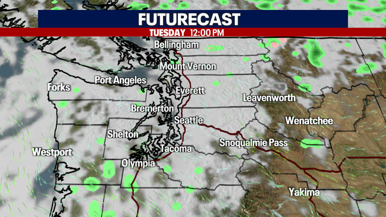 Seattle weather: Mostly cloudy Tuesday, highs in the 60s