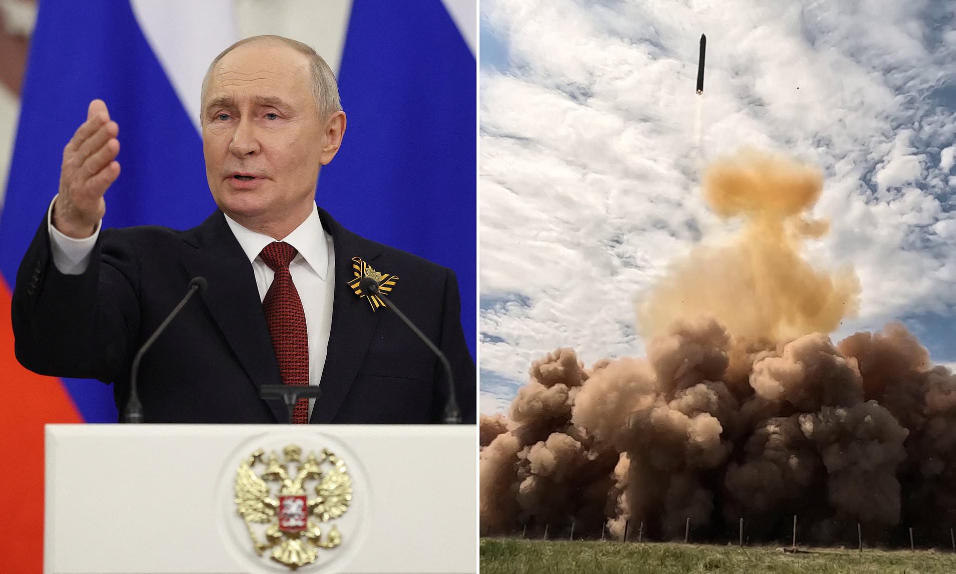 Russia warns risk of 'catastrophic' conflict with NATO rises as Putin ...