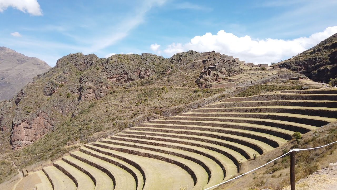 Exploring ancient Inca site of Pisaq Peru