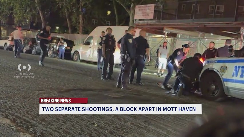 Two overnight shootings happen blocks apart in Mott Haven