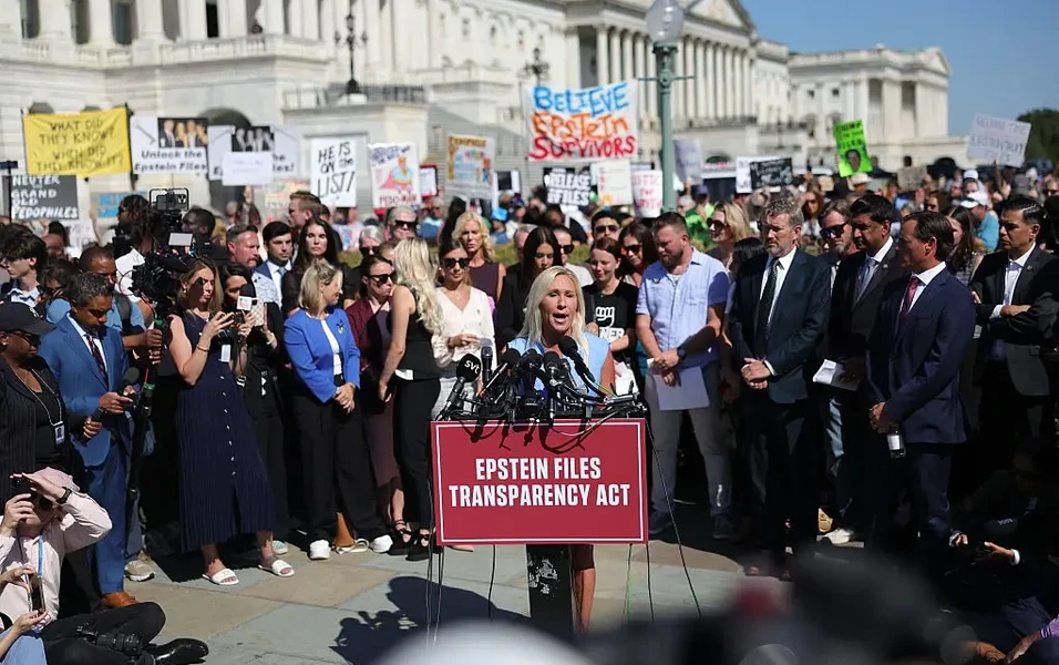 Greene accuses Trump of targeting GOP Epstein files backers