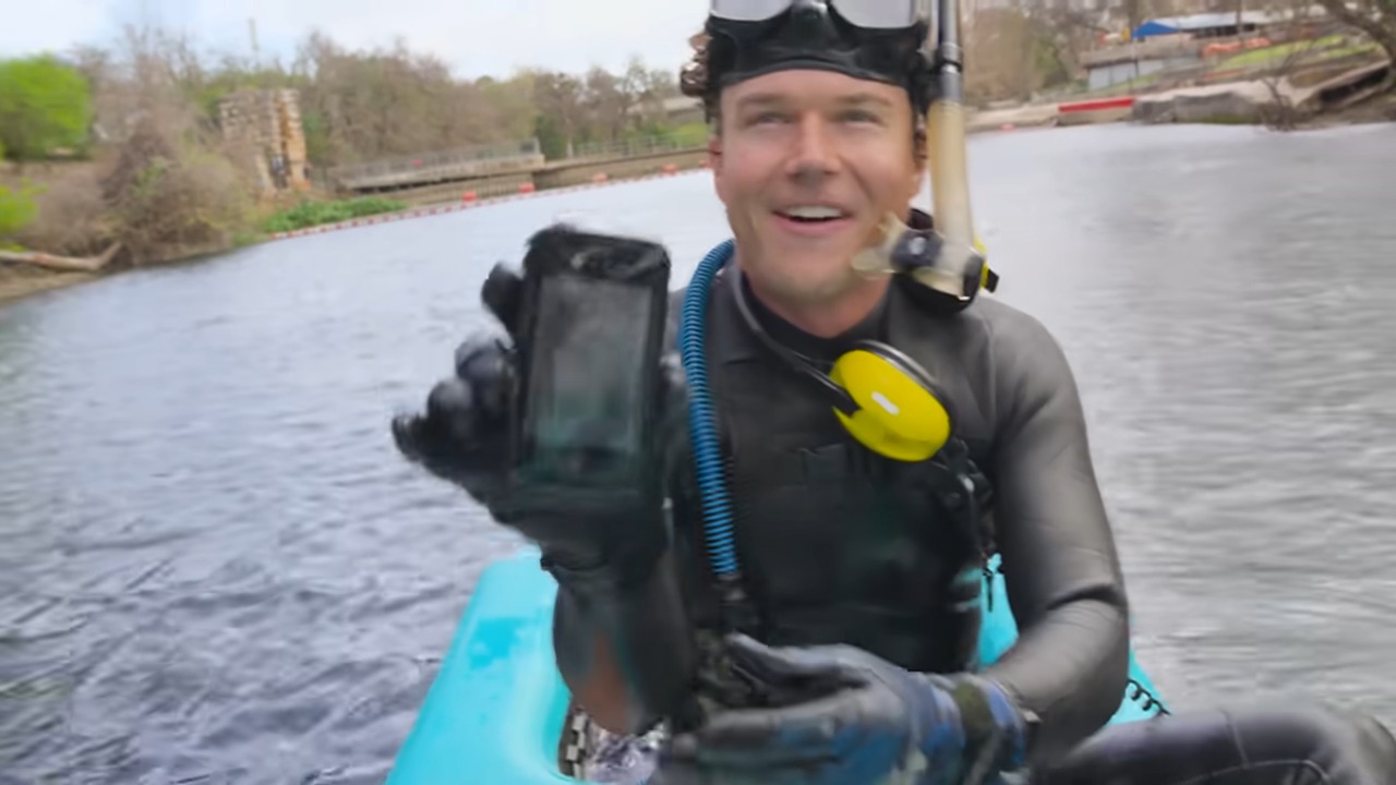 A waterproof camera vanished in the river - then 15 years later, he ...