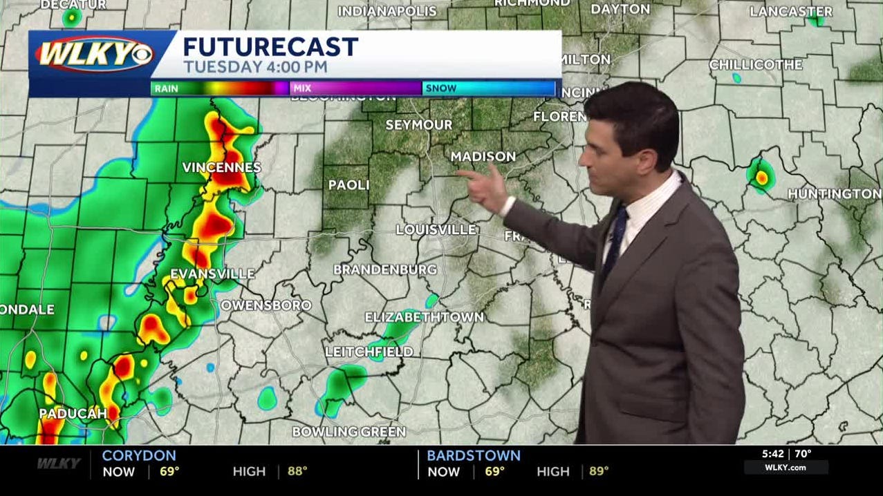 Hot and breezy Tuesday with late day storms
