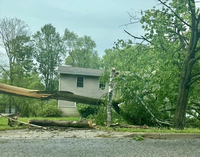 Monday storms brought strong winds. Were you where gusts hit 90 mph?