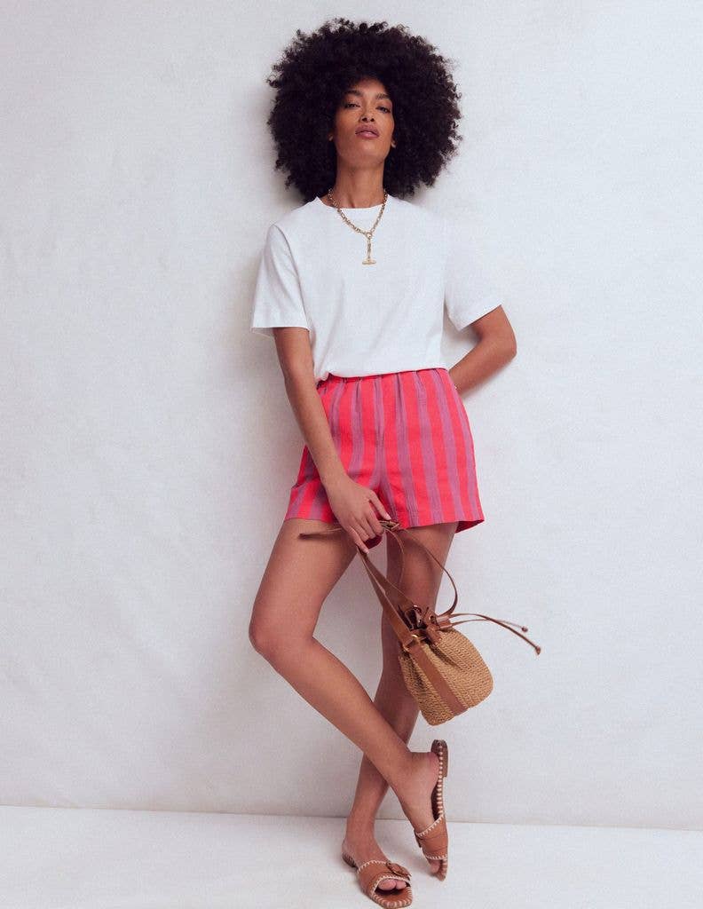 Boden stripe shorts