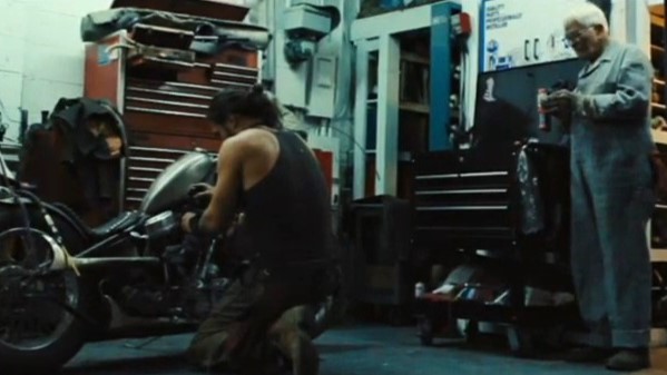 Jason Momoa starts custom bobber by hand