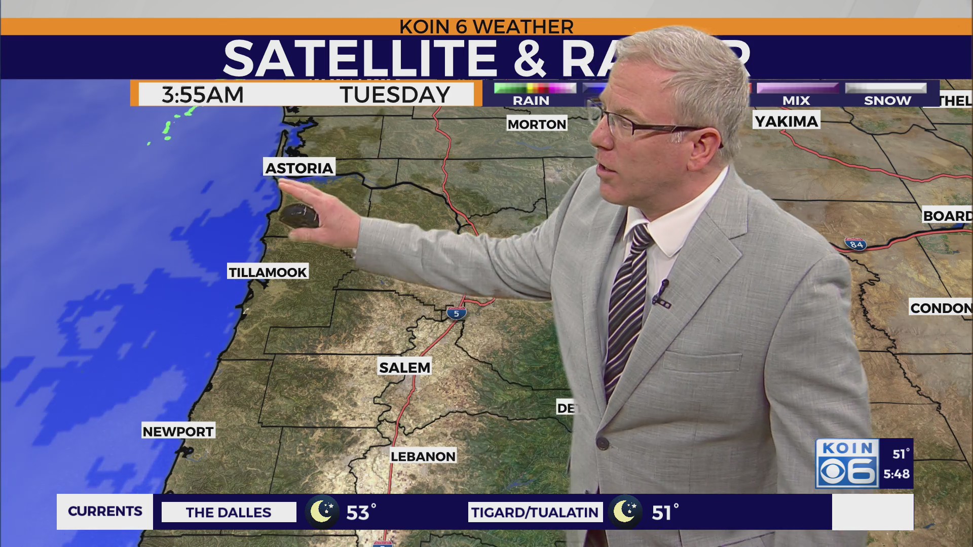 Weather forecast: Morning clouds, afternoon sun Tuesday