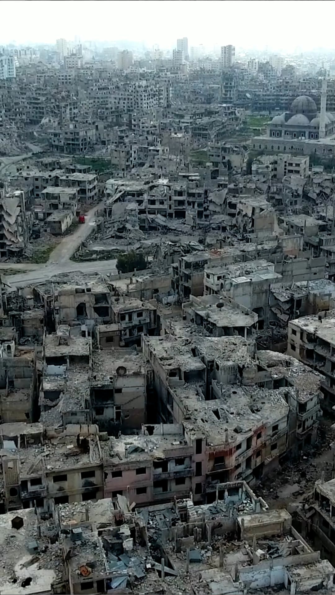 What war leaves behind: A drone journey above broken cities